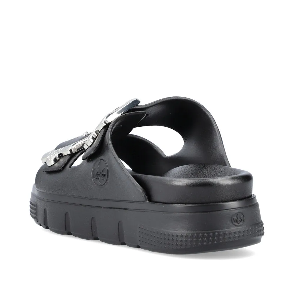 Rieker Ladies EVA Buckle Trim Slip On Sandal