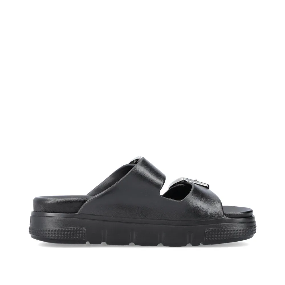 Rieker Ladies EVA Buckle Trim Slip On Sandal