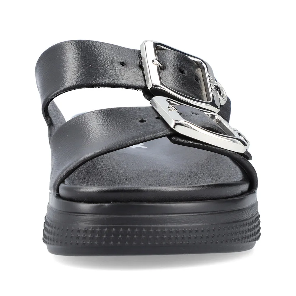 Rieker Ladies EVA Buckle Trim Slip On Sandal