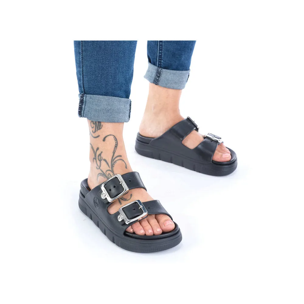 Rieker Ladies EVA Buckle Trim Slip On Sandal
