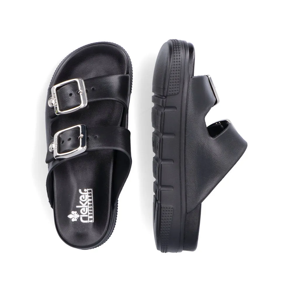 Rieker Ladies EVA Buckle Trim Slip On Sandal