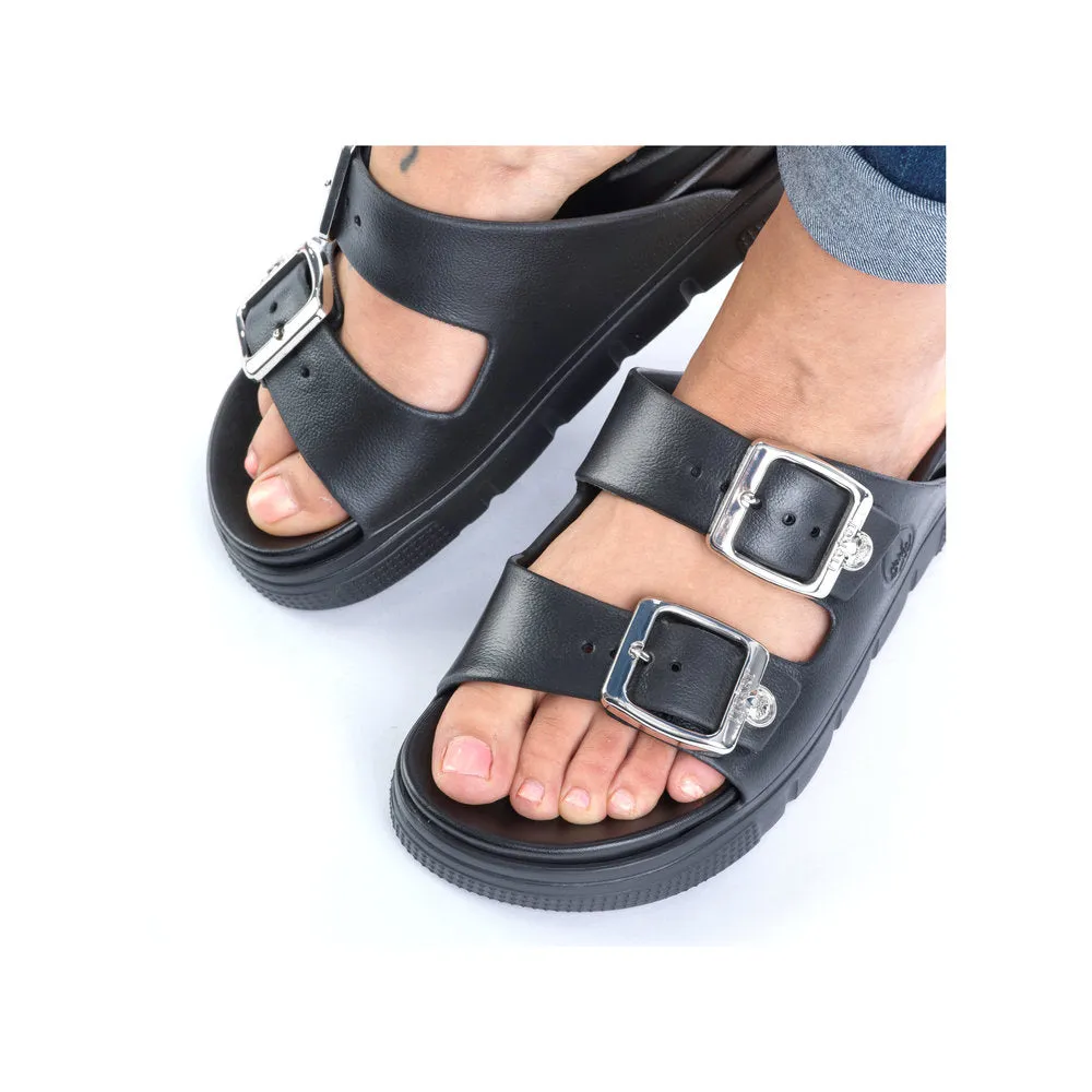 Rieker Ladies EVA Buckle Trim Slip On Sandal