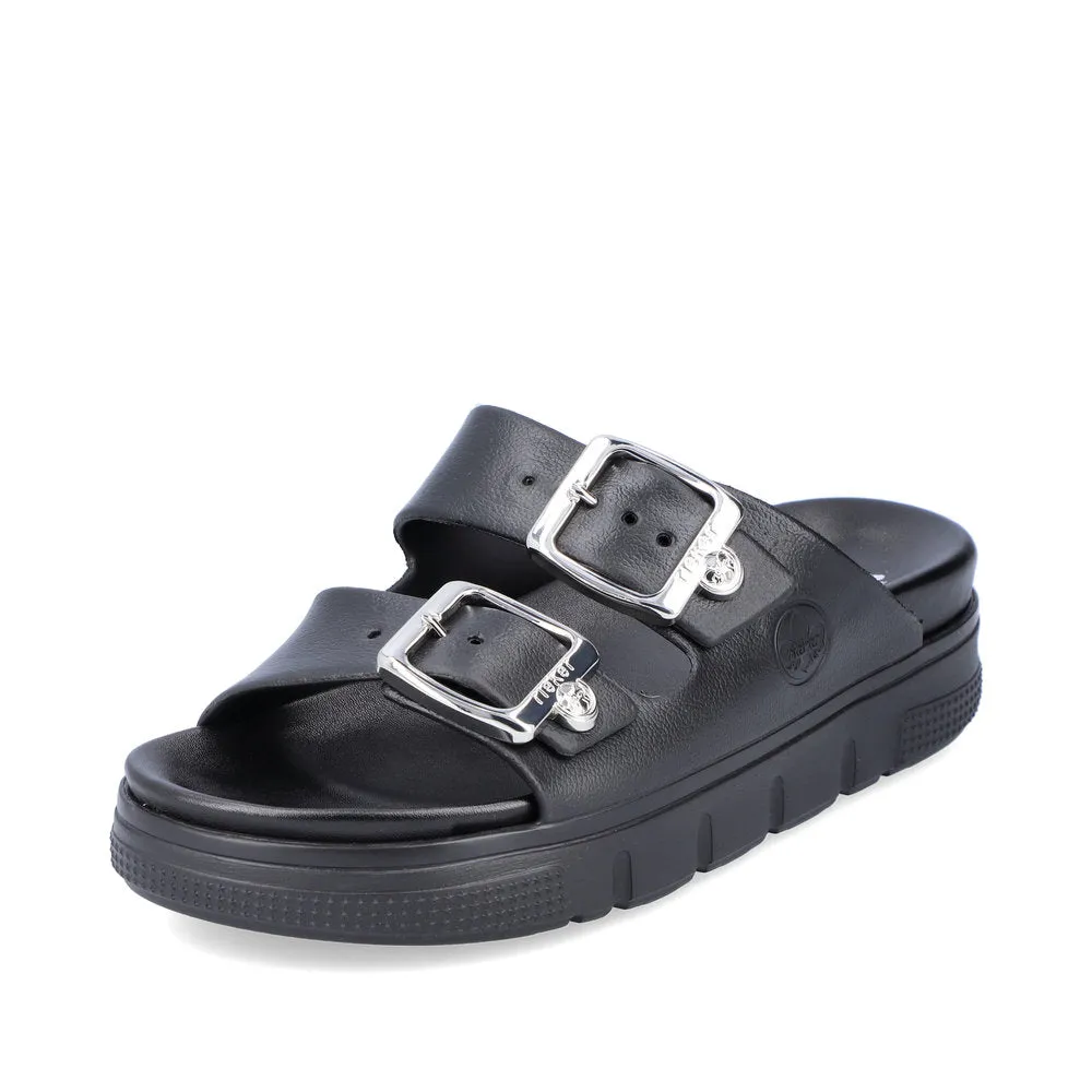 Rieker Ladies EVA Buckle Trim Slip On Sandal
