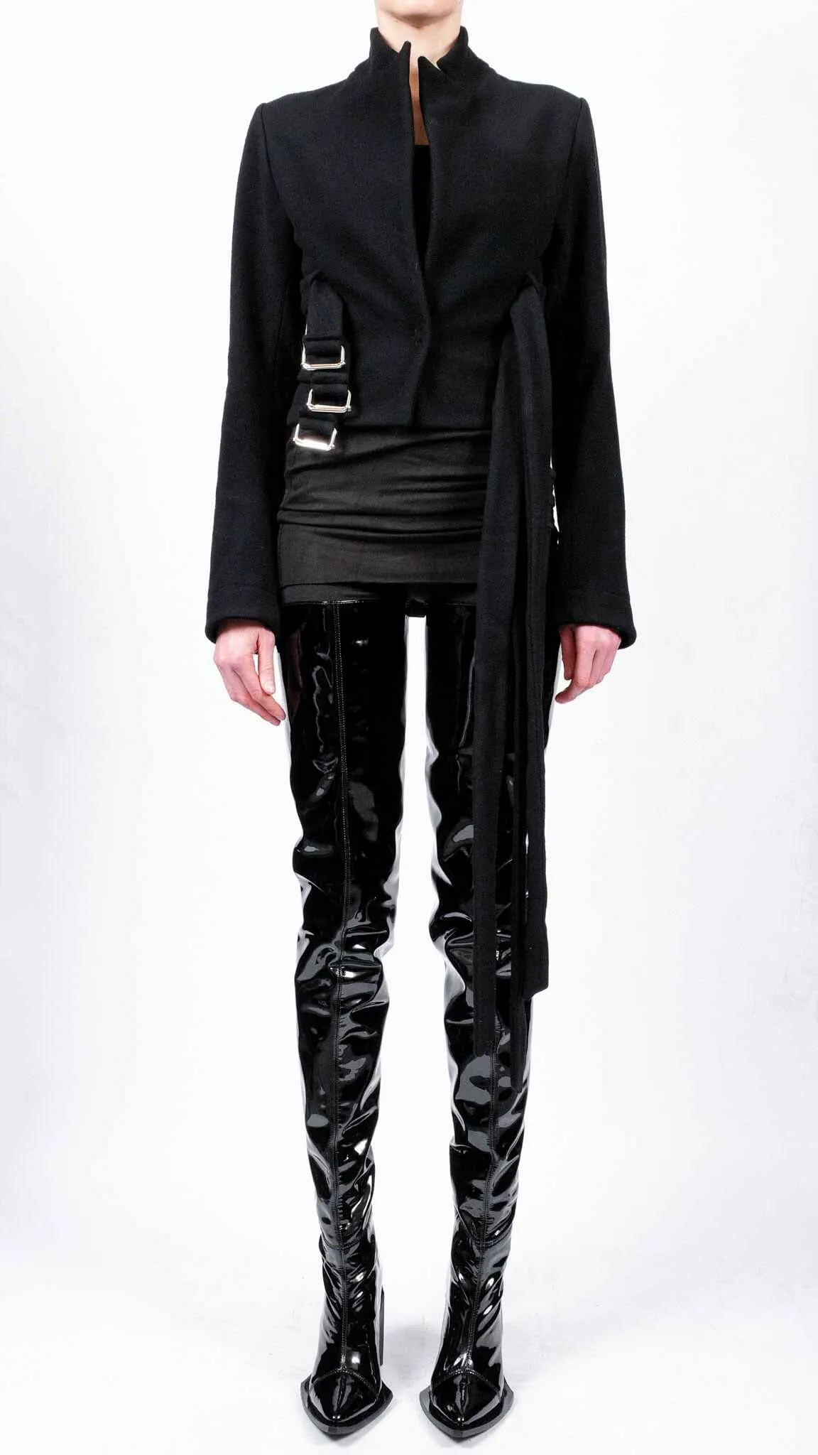Short Coat with 3 Belts