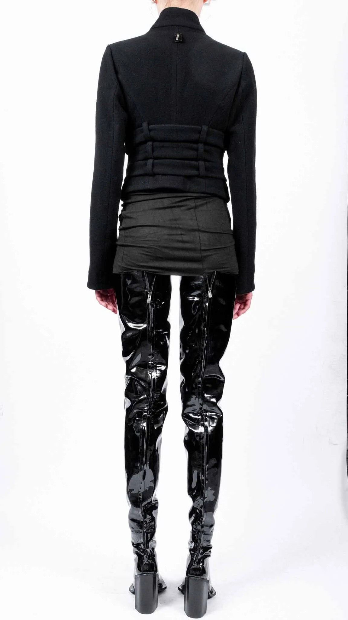 Short Coat with 3 Belts