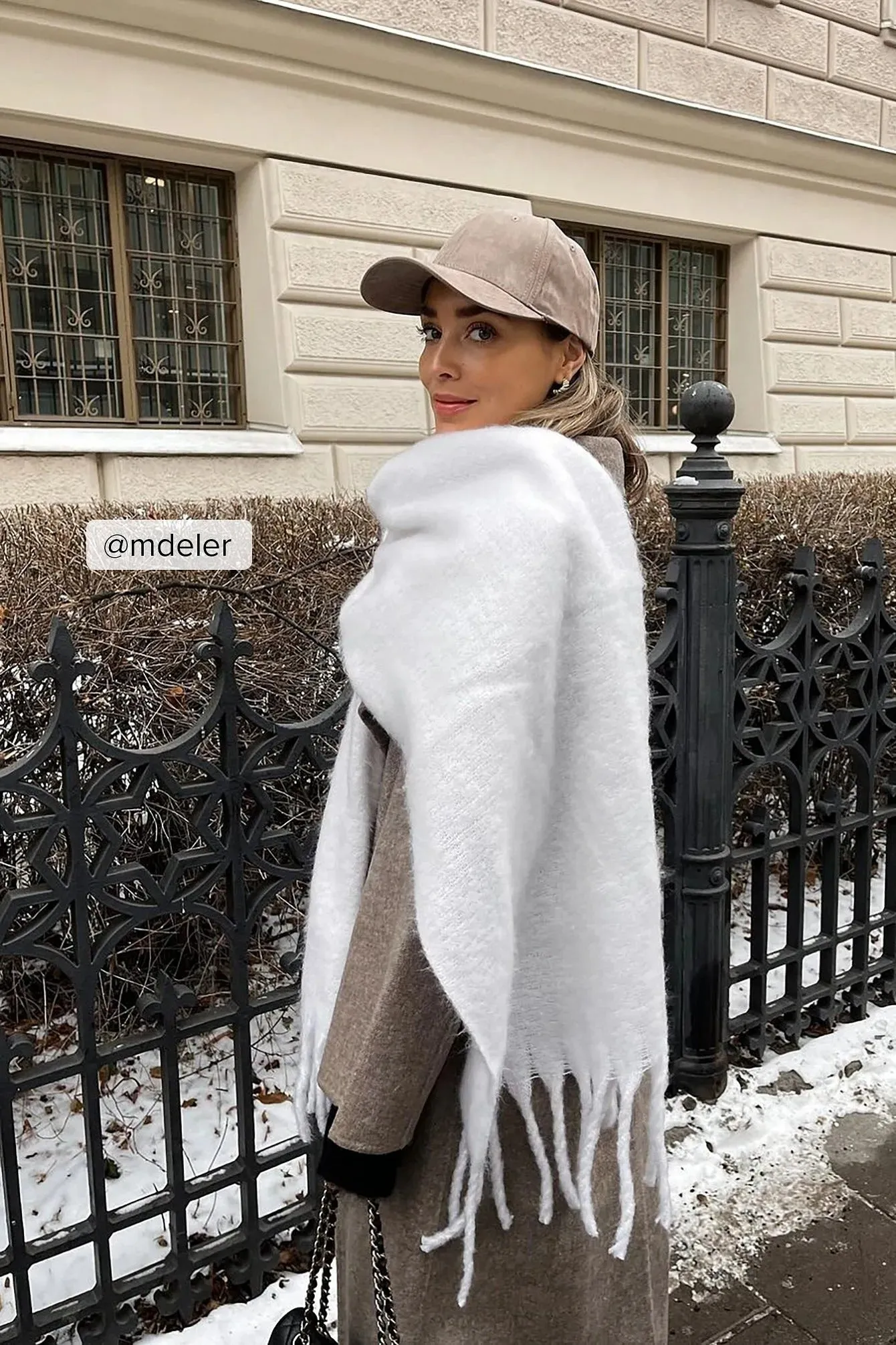Soft Braided Tassle Scarf