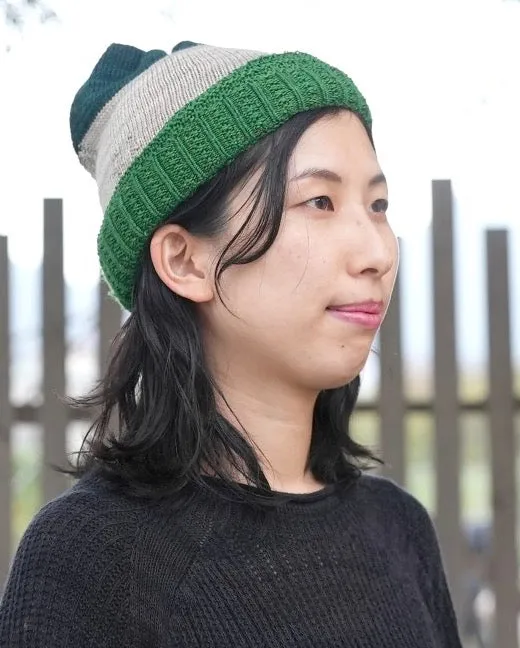 Tamaki Niime Knit Ba-neck warmer-funnel hat from Hyogo, Japan