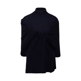 The Cosette Turtleneck Draped Sweater