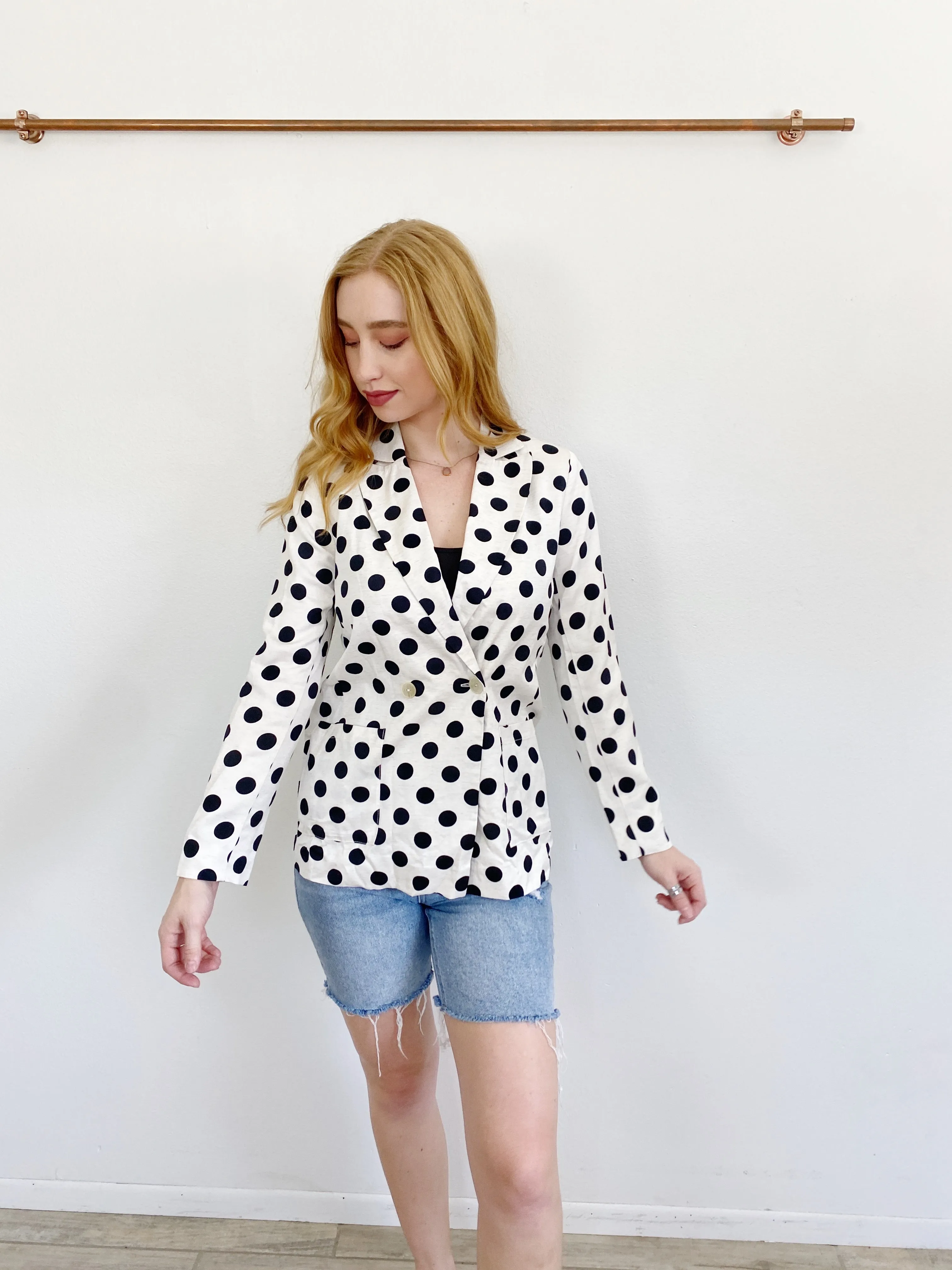 Topshop Polka Dot Blazer Jacket NWT 2