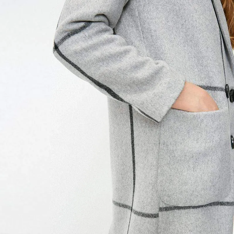 URBAN PLAID OVERCOAT