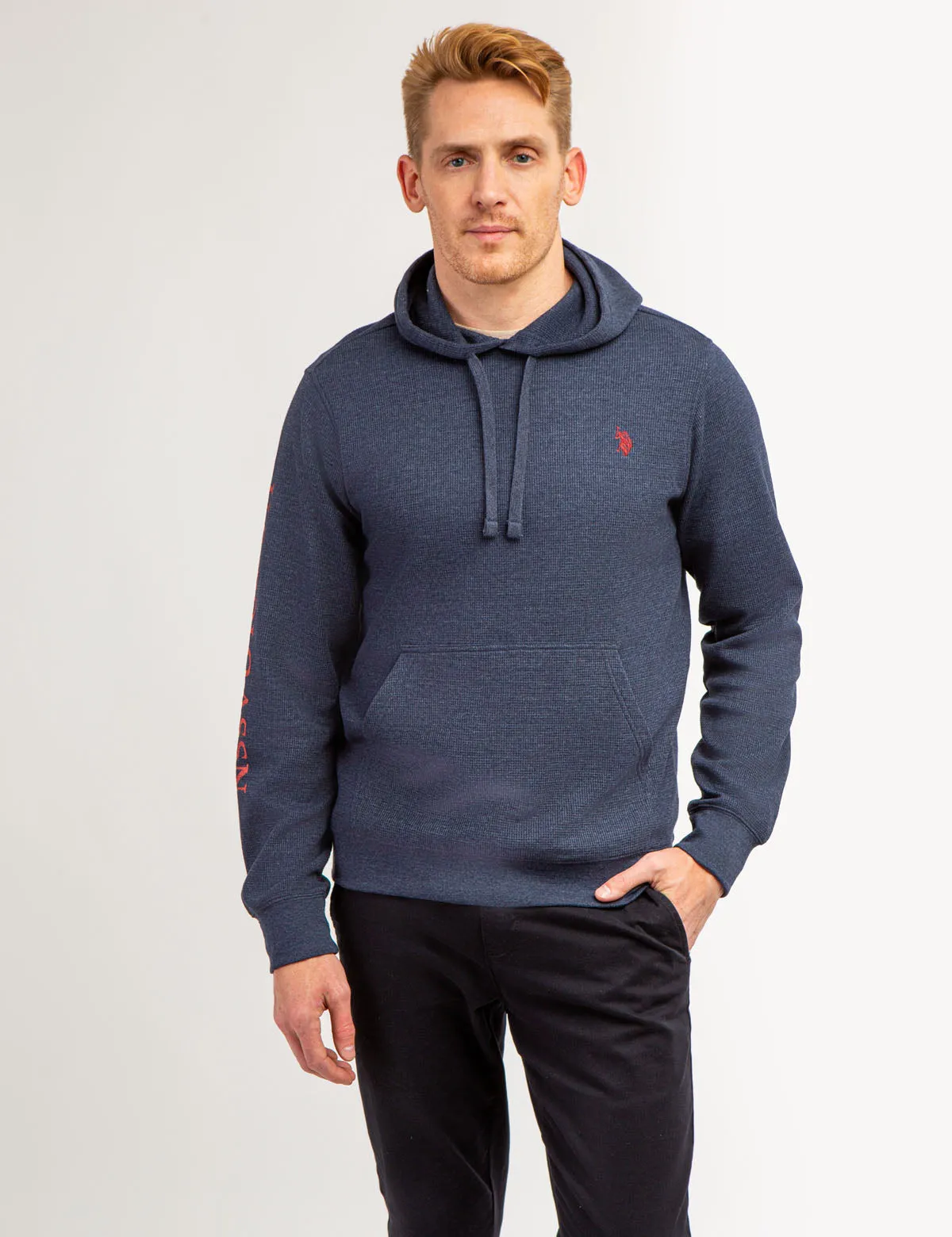 U.S. POLO ASSN. THERMAL PULLOVER HOODIE