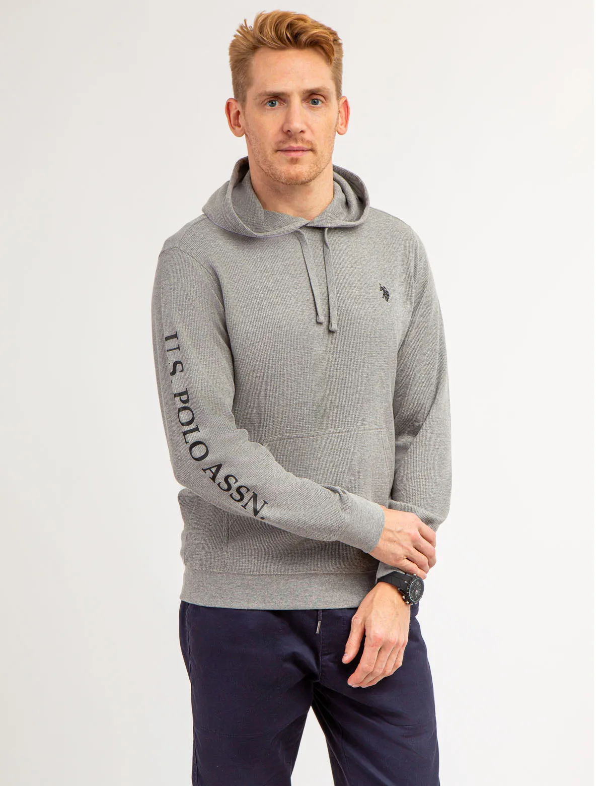 U.S. POLO ASSN. THERMAL PULLOVER HOODIE