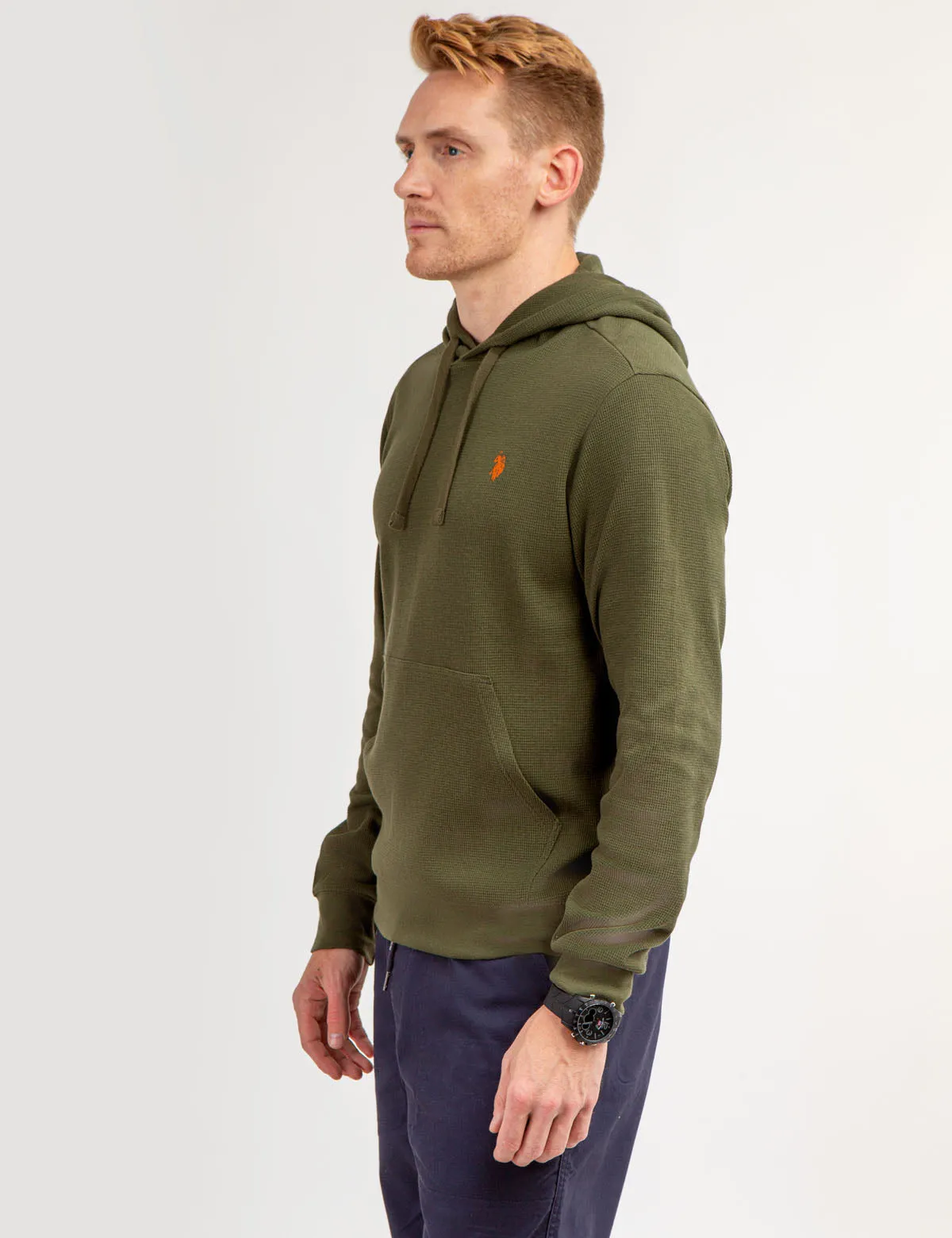 U.S. POLO ASSN. THERMAL PULLOVER HOODIE