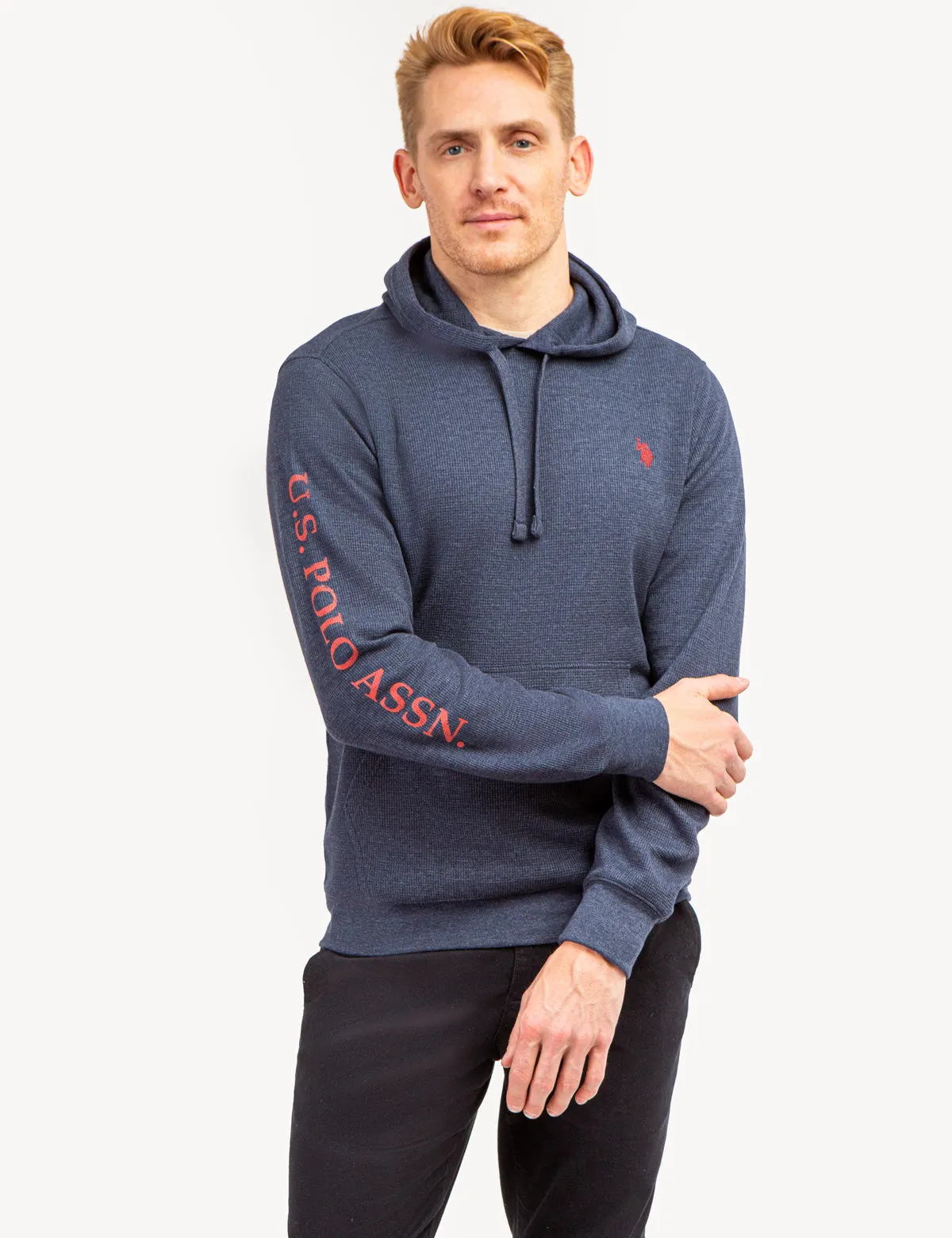 U.S. POLO ASSN. THERMAL PULLOVER HOODIE