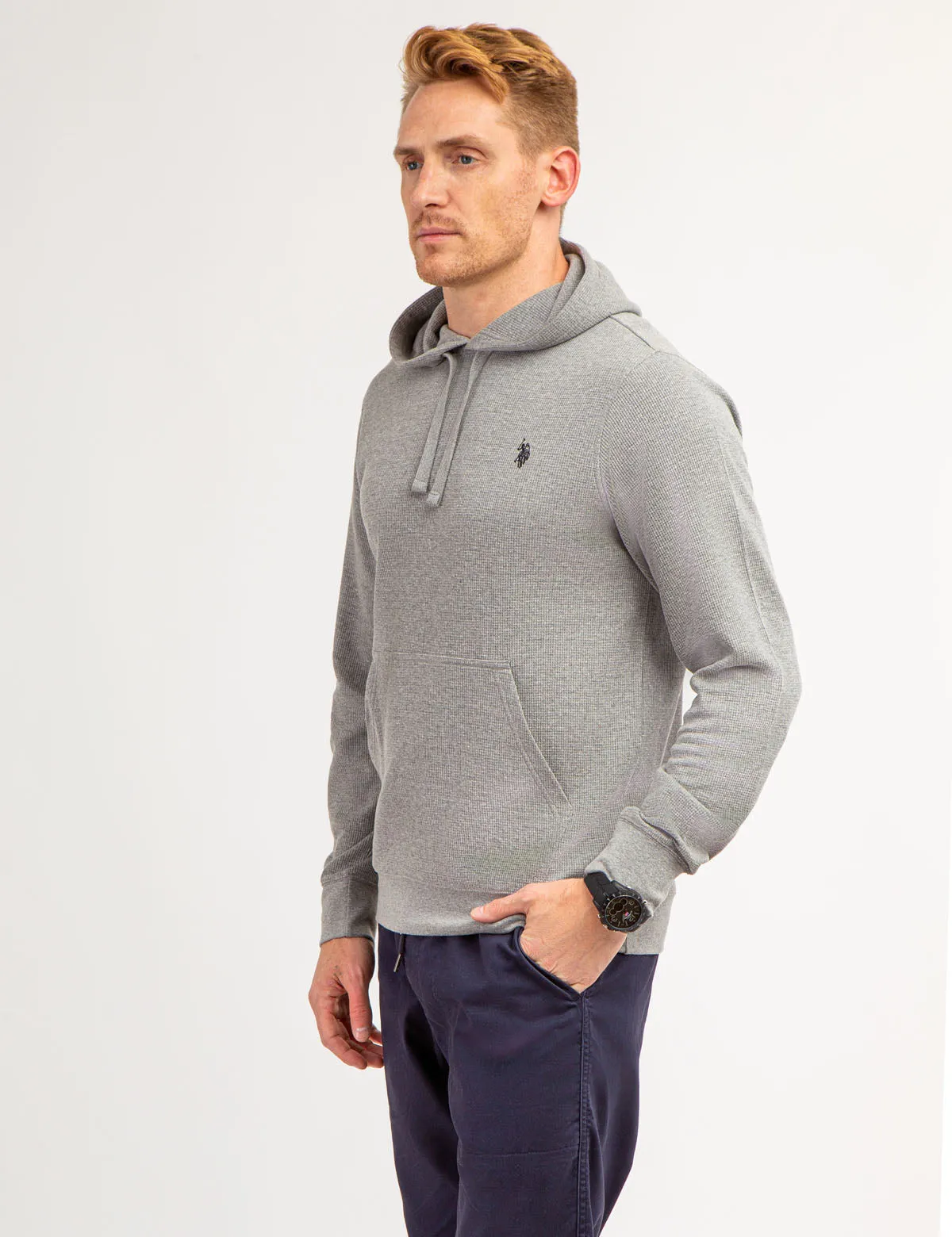 U.S. POLO ASSN. THERMAL PULLOVER HOODIE