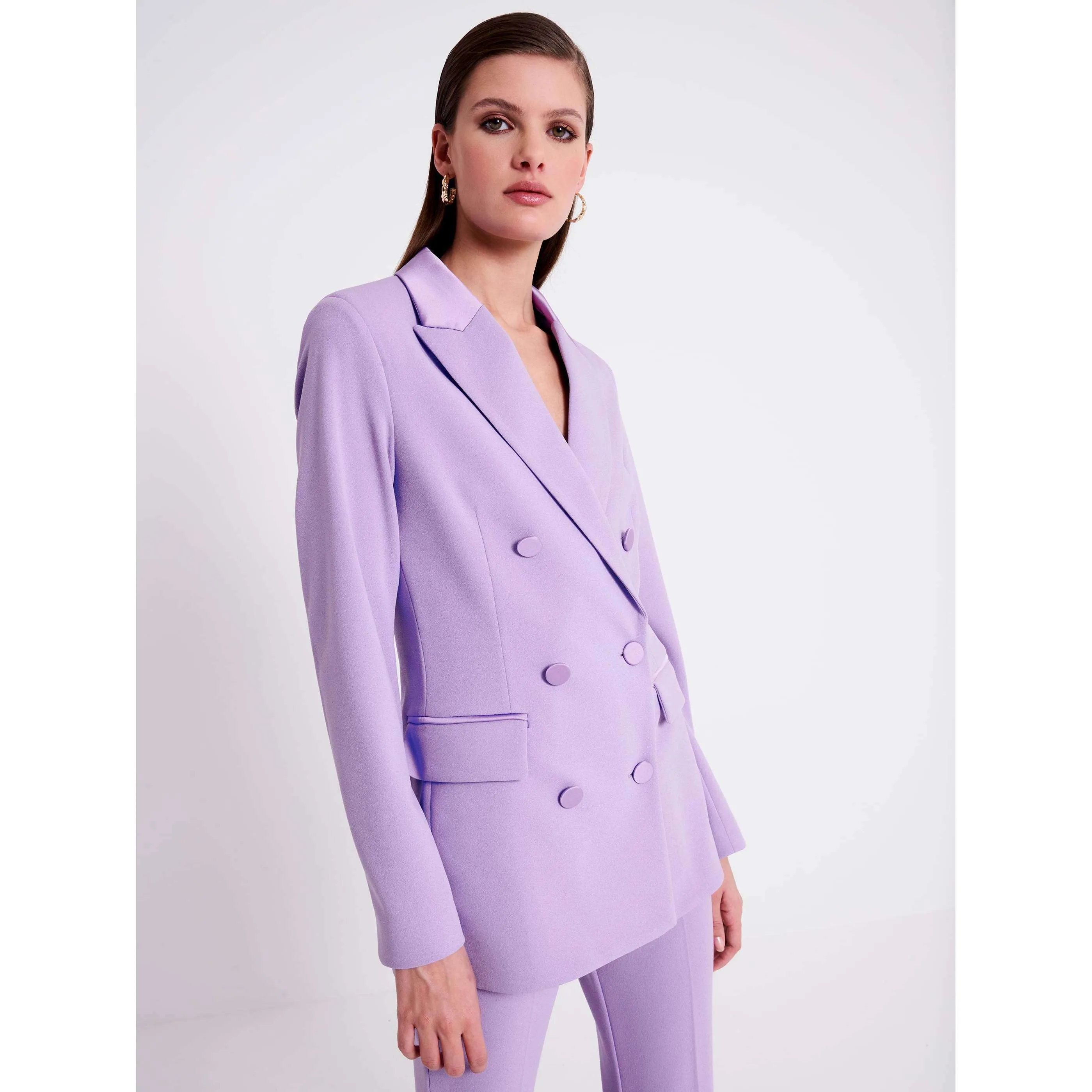 Vicolo Donna Giacca Blazer Glicine TE0042