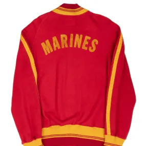 VINTAGE 1960s USMC US MARINE CORPS WOOL SOUVENIR TRAINING BOMBER JACKET SIZE 40