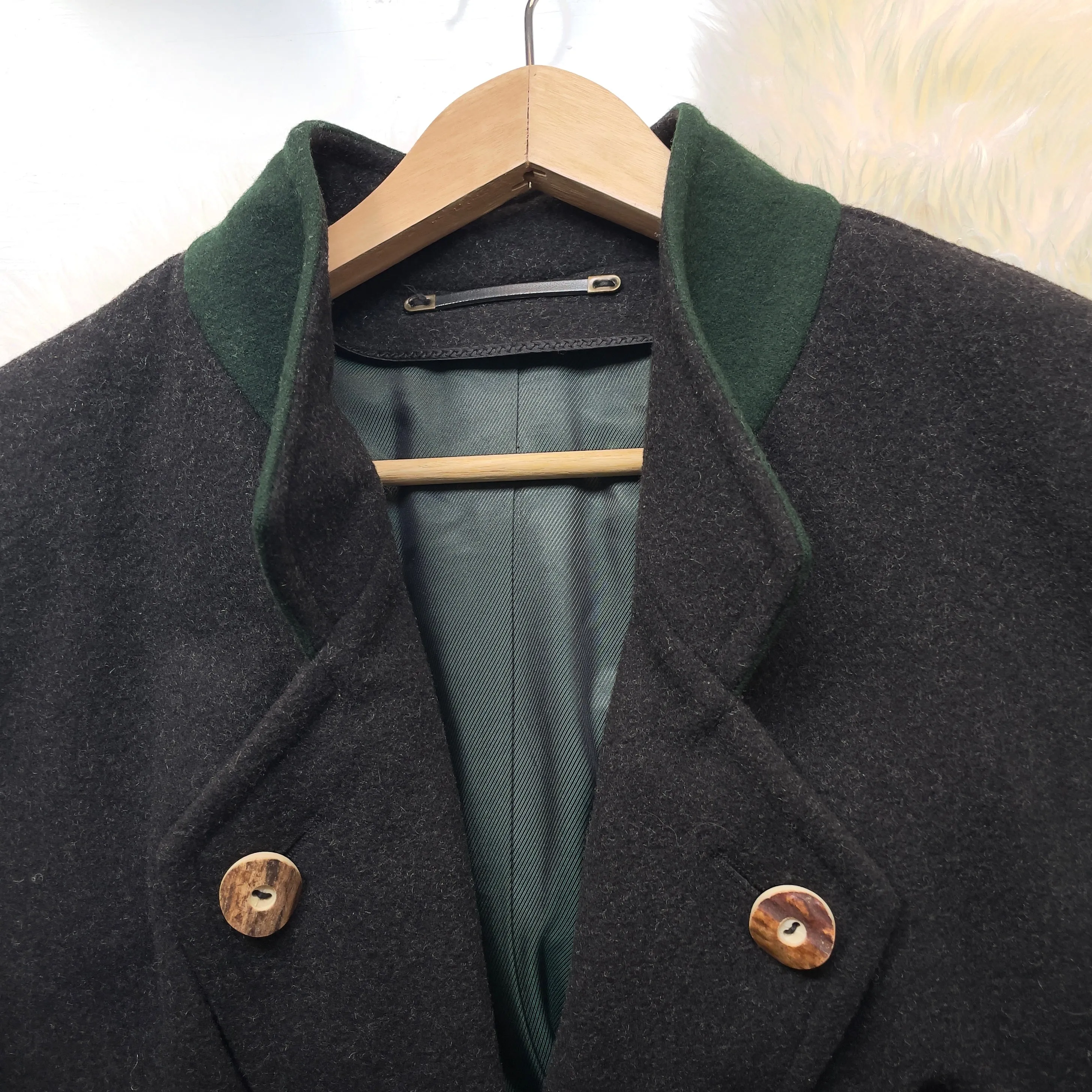 Vintage Loden Coat  - 100% Pure Wool