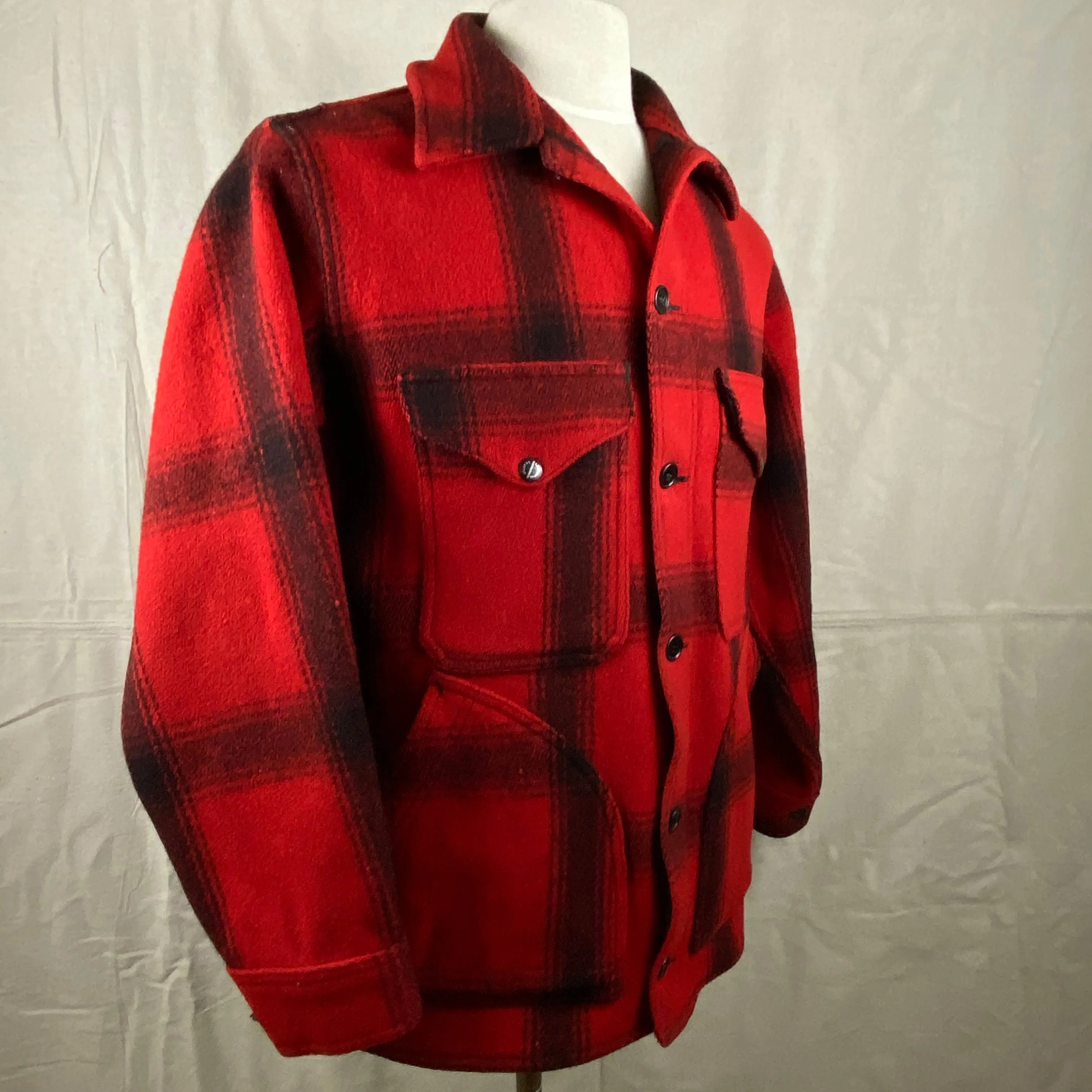Vintage Union Made 75% Red Filson Hunter Wool Coat Style 85