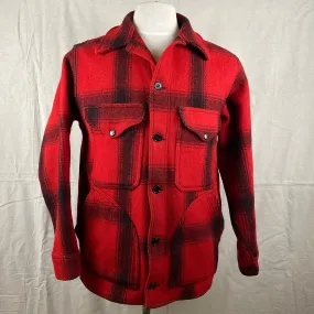 Vintage Union Made 75% Red Filson Hunter Wool Coat Style 85