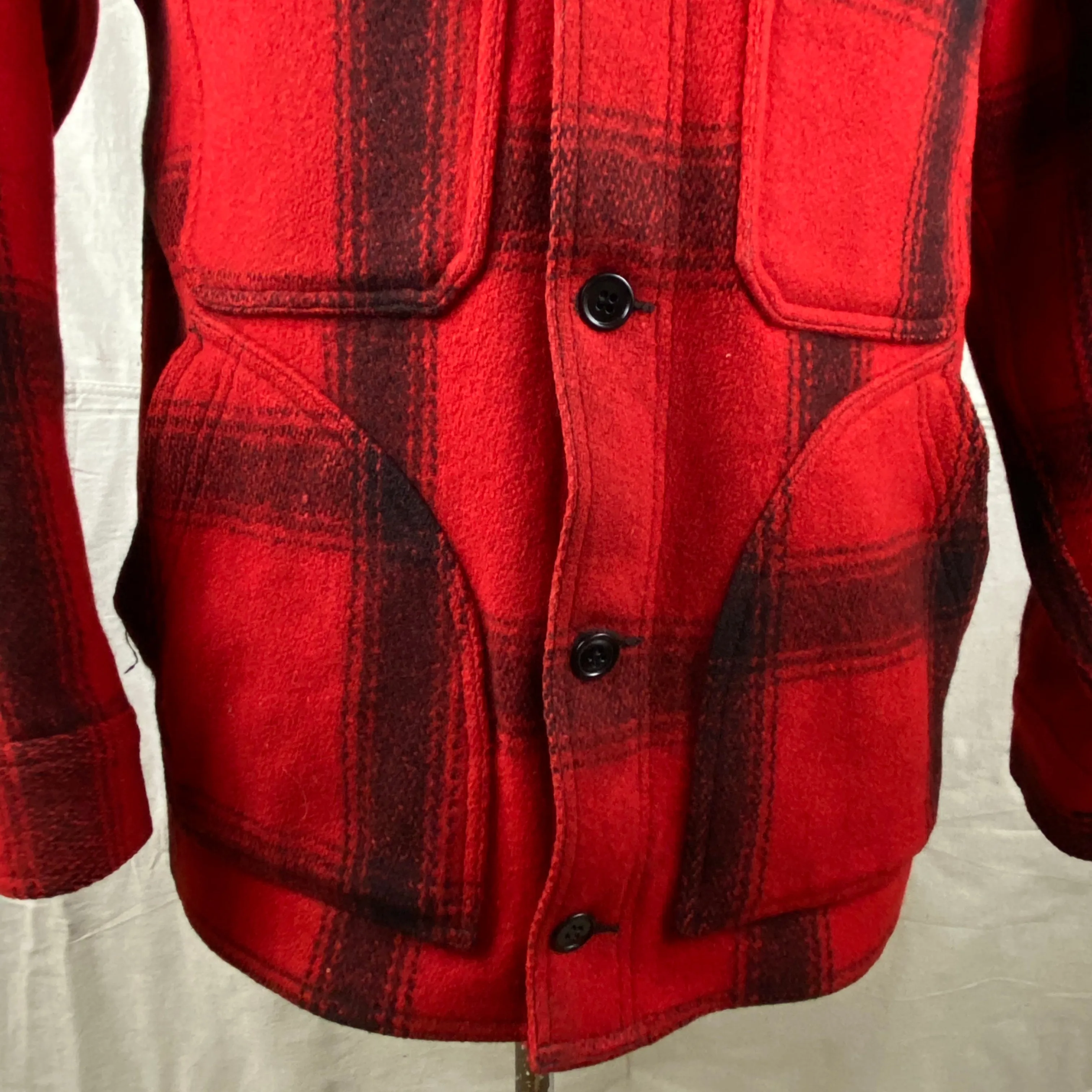 Vintage Union Made 75% Red Filson Hunter Wool Coat Style 85