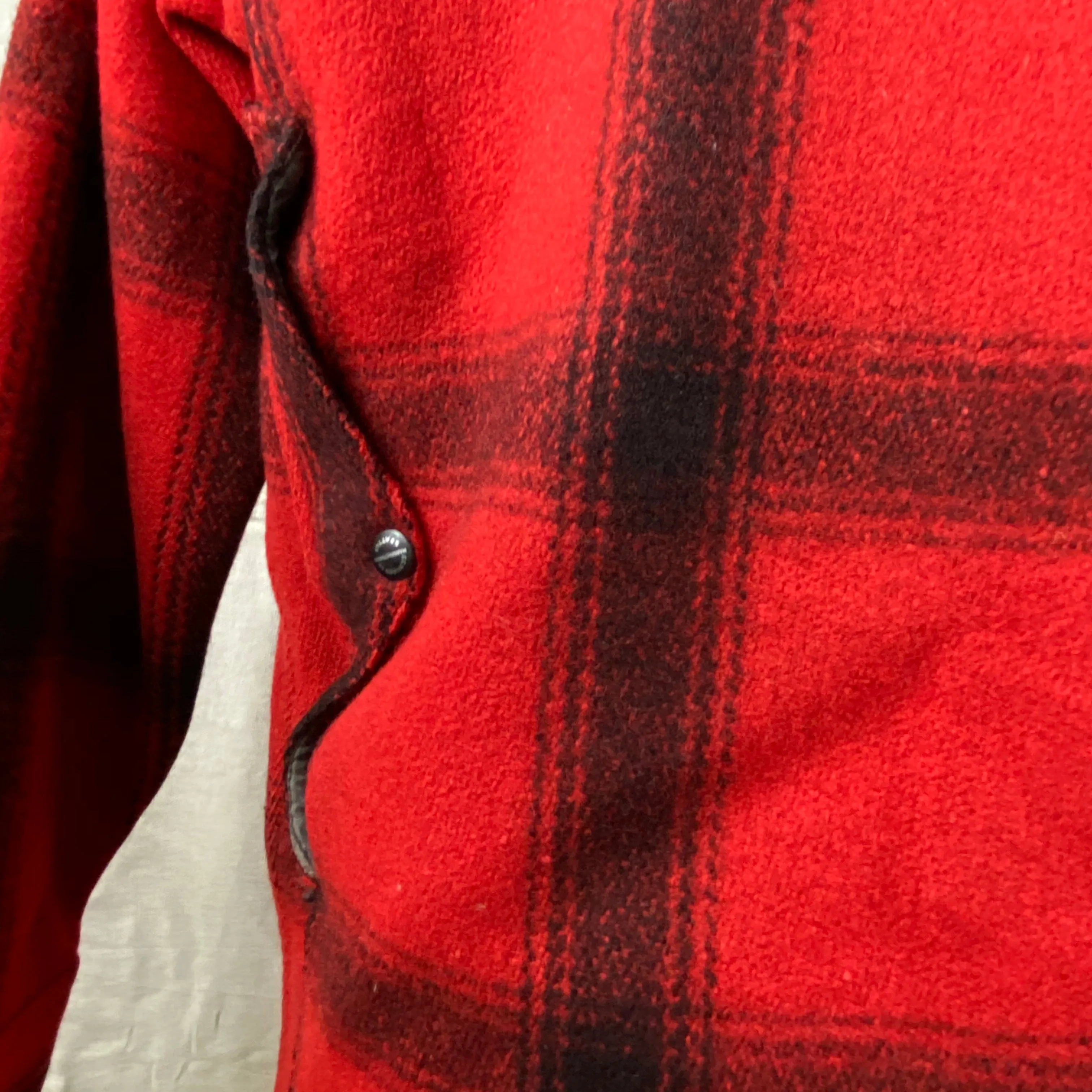 Vintage Union Made 75% Red Filson Hunter Wool Coat Style 85