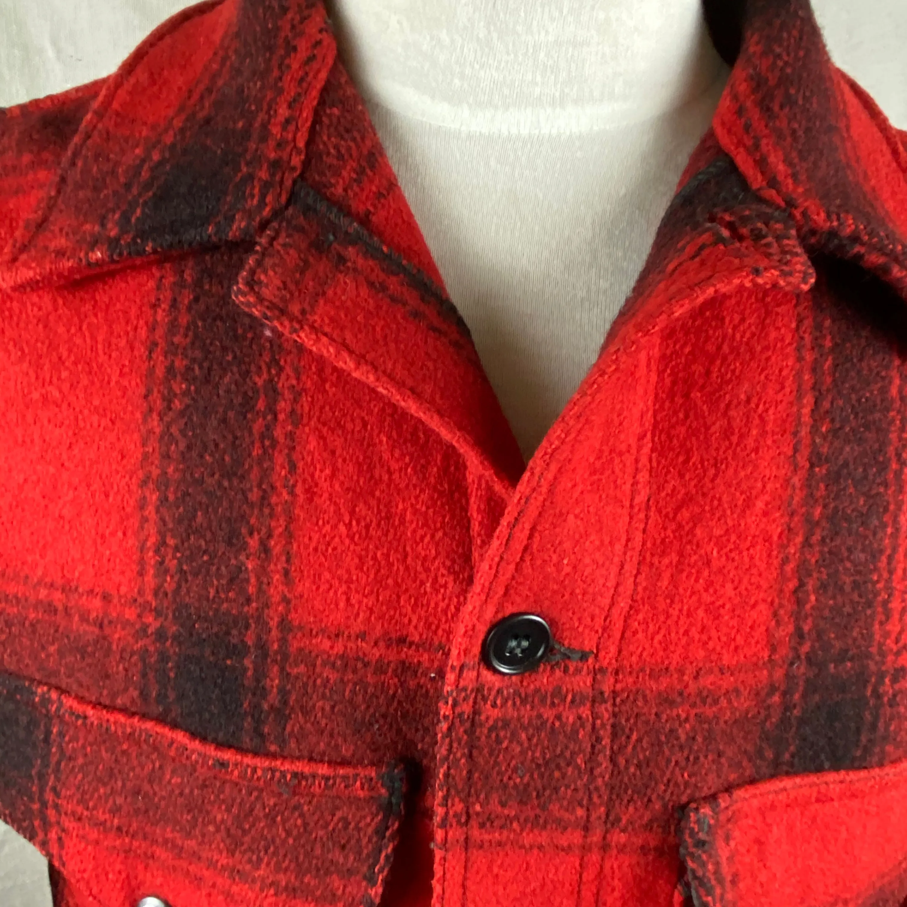 Vintage Union Made 75% Red Filson Hunter Wool Coat Style 85
