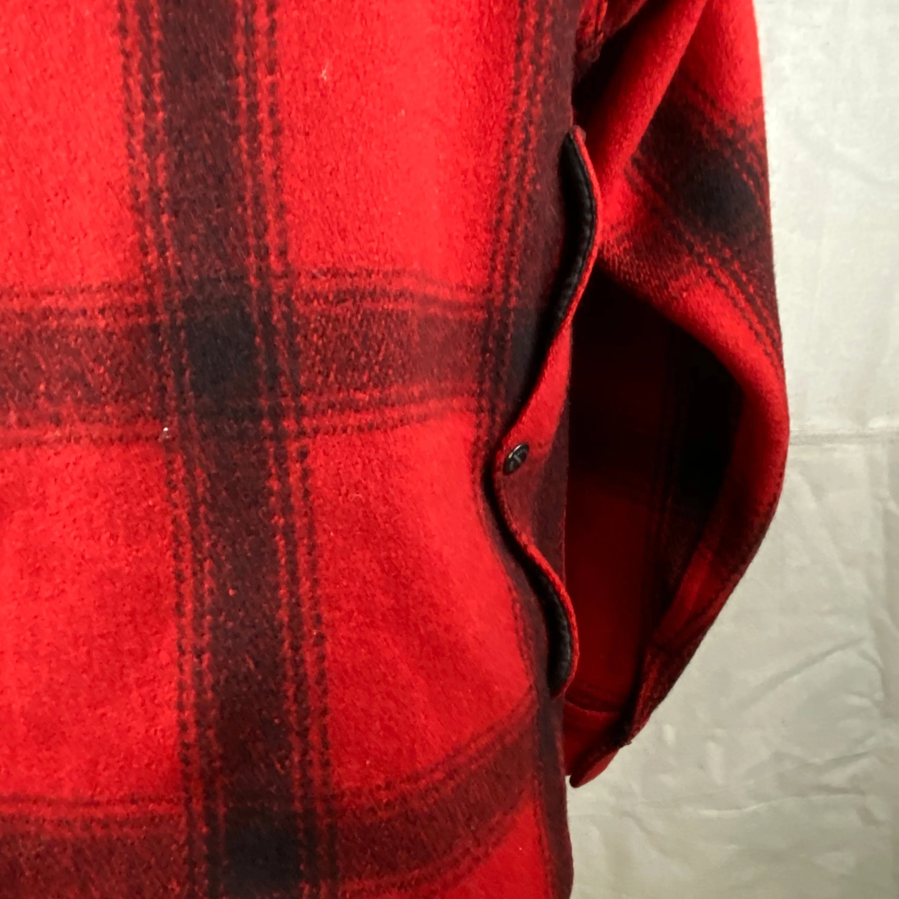 Vintage Union Made 75% Red Filson Hunter Wool Coat Style 85
